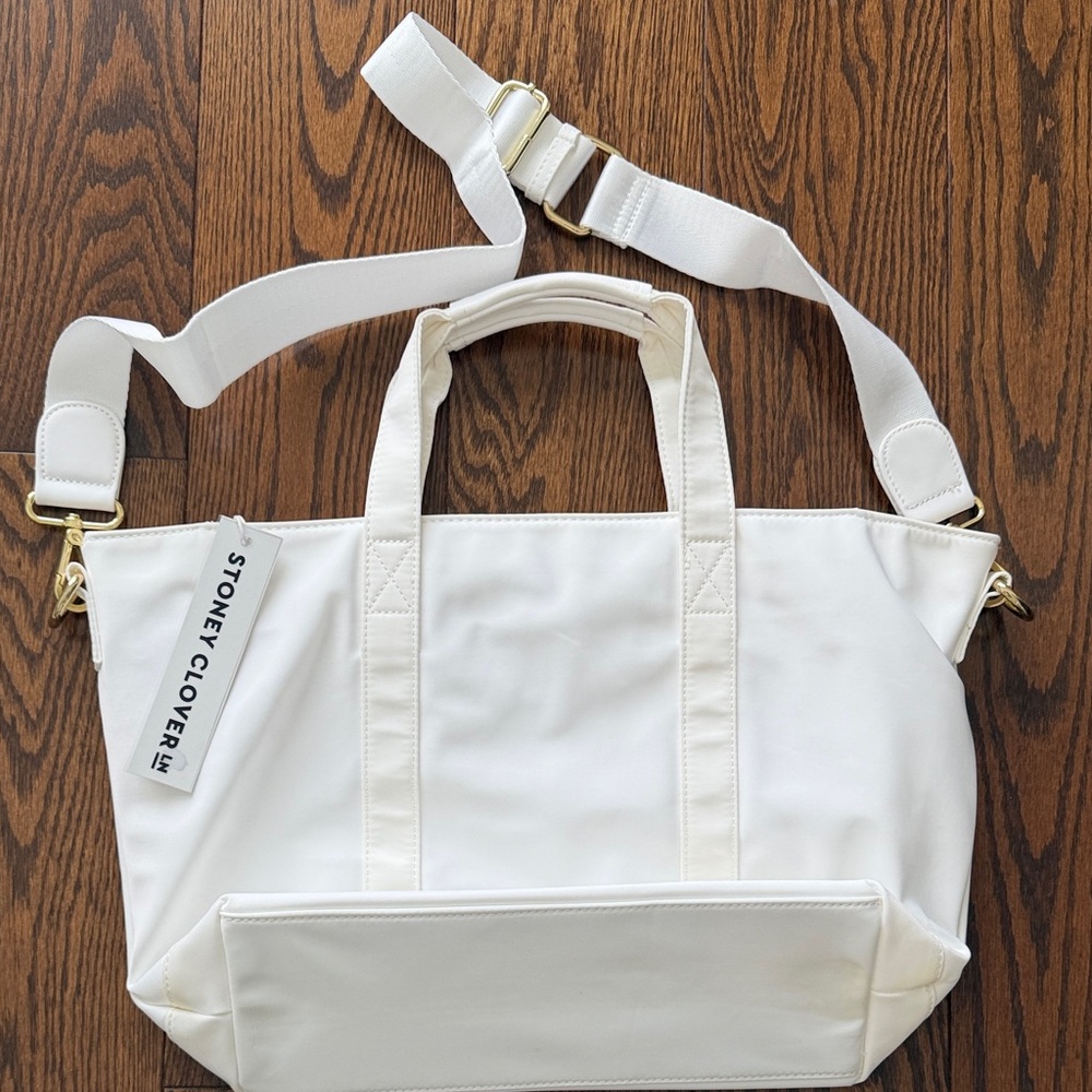 Stoney Clover Lane White Tote Bag
